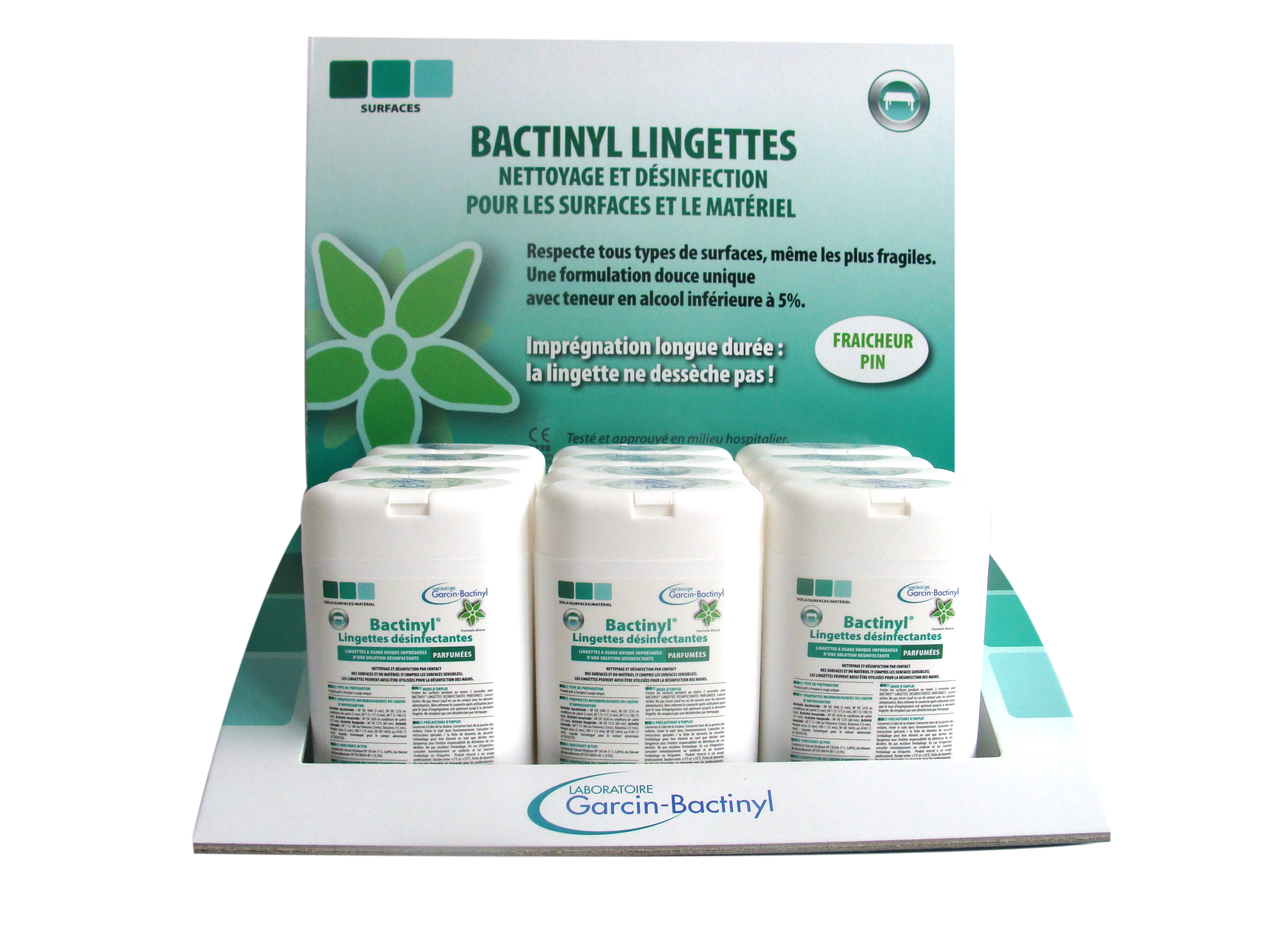 BACTINYL® LINGETTES DESINFECTANTES PARFUMEES